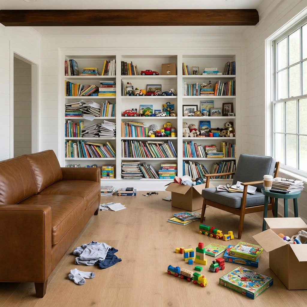 Example of a home's level of items on surfaces